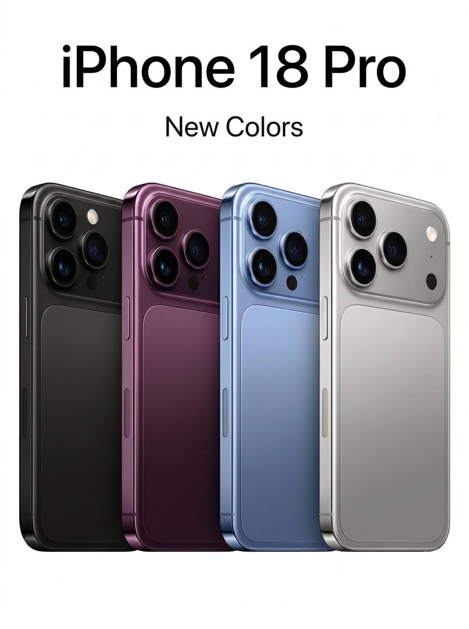 iPhone 18 models and color options